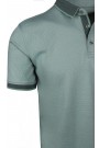 Man’s green t-shirt polo