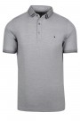 Man’s t-shirt polo in light grey color