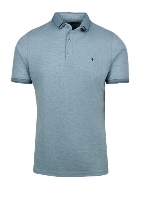Man’s t-shirt polo in sky blue color