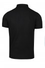 Man's black t-shirt with buttons