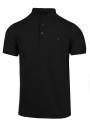 Man's black t-shirt with buttons