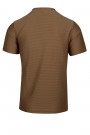 Man's camel t-shirt with buttons