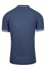 Man’s blue t-shirt polo