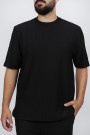 Man’s black oversized t-shirt 