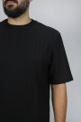 Man’s black oversized t-shirt 