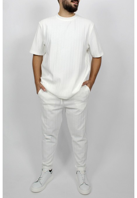 Ανδρική off white  μπλούζα oversized 