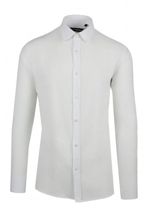 Man's white  linen shirt