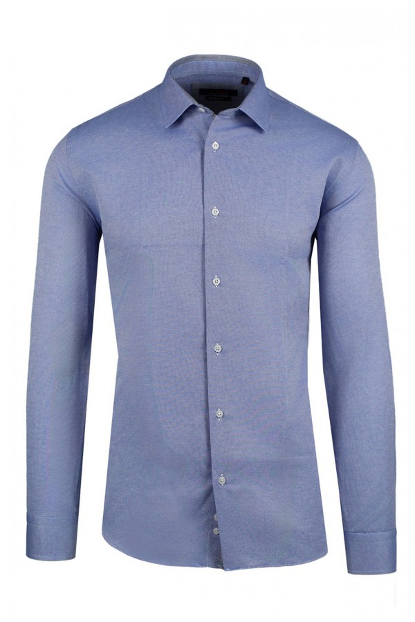 Man's ciel shirt with textured weave slim fit