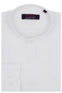 Man's white linen shirt mao