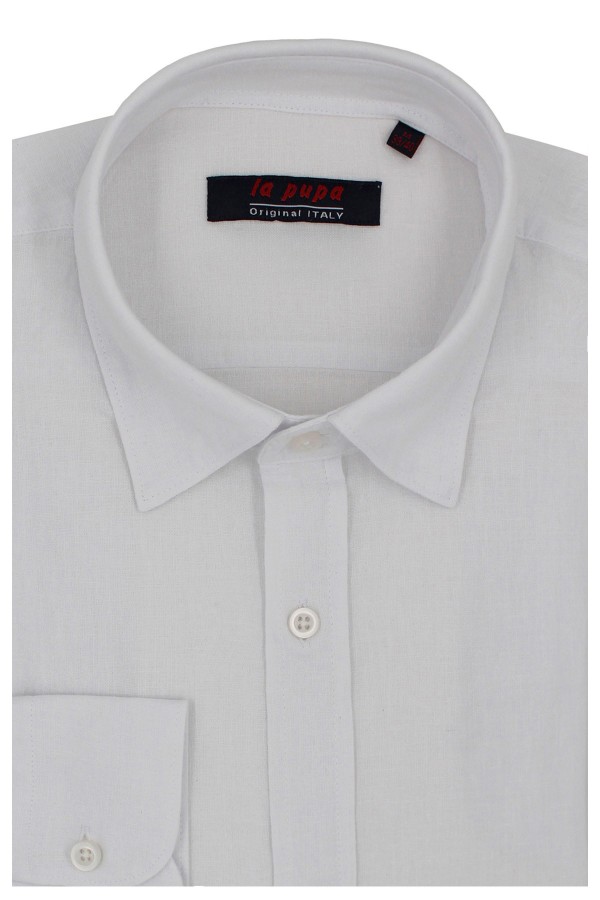 Man's white linen shirt  