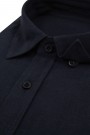  Man's dark blue linen shirt