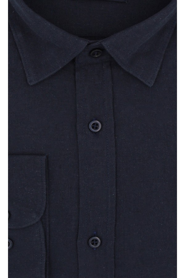  Man's dark blue linen shirt