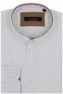  Man’s white-green  shirt with textured weave 