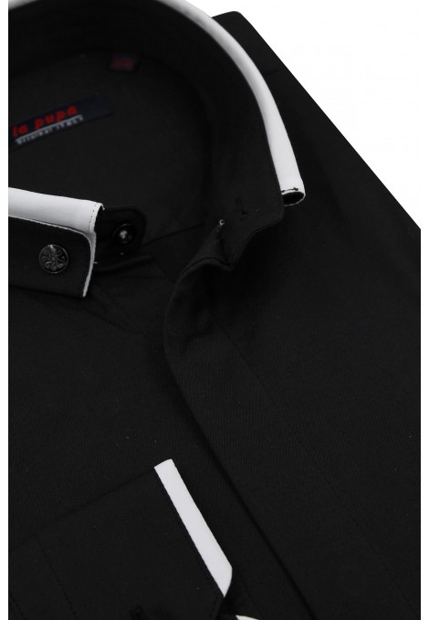 Ανδρικό μαύρο γαμπριάτικο πουκάμισο     