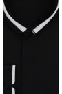 Man’s black wedding shirt               