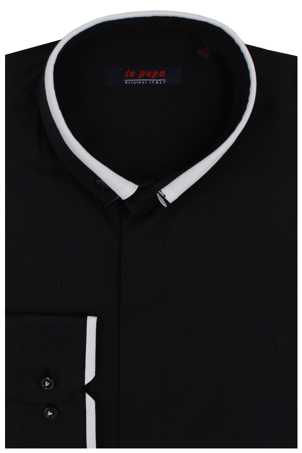 Man’s black wedding shirt               