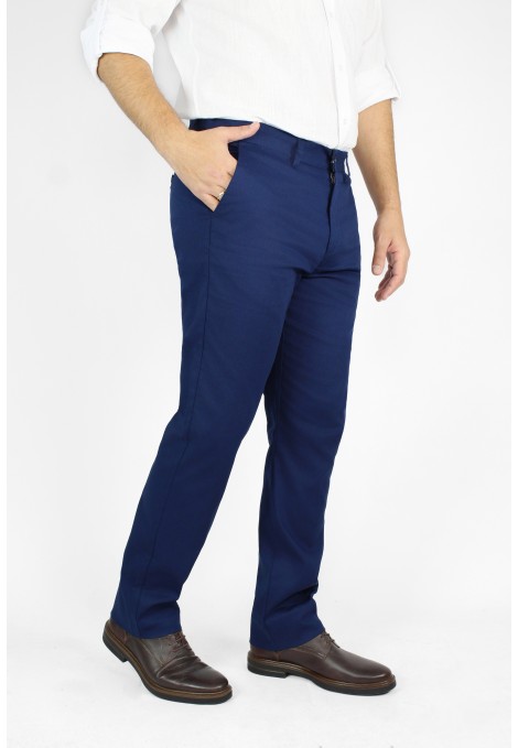 Man's blue pants chino