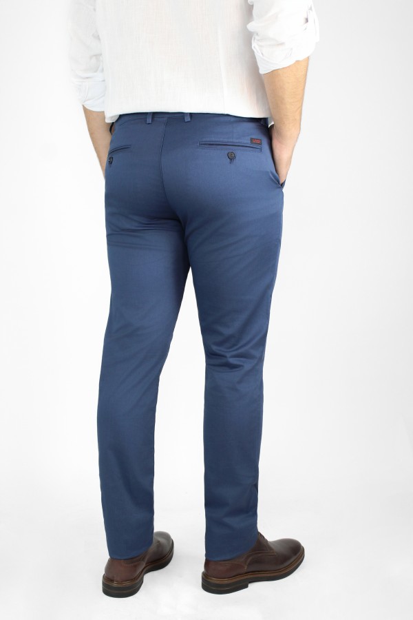 Man's blue pants chino