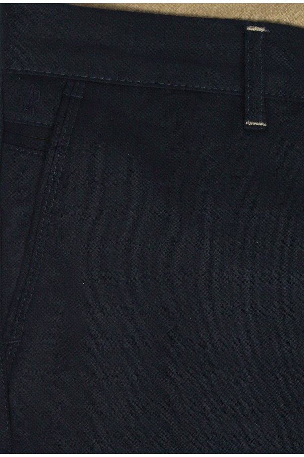 Man's dark blue pants slim fit         