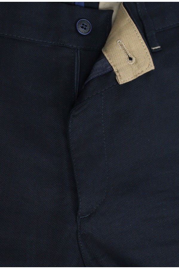 Man's dark blue pants slim fit         