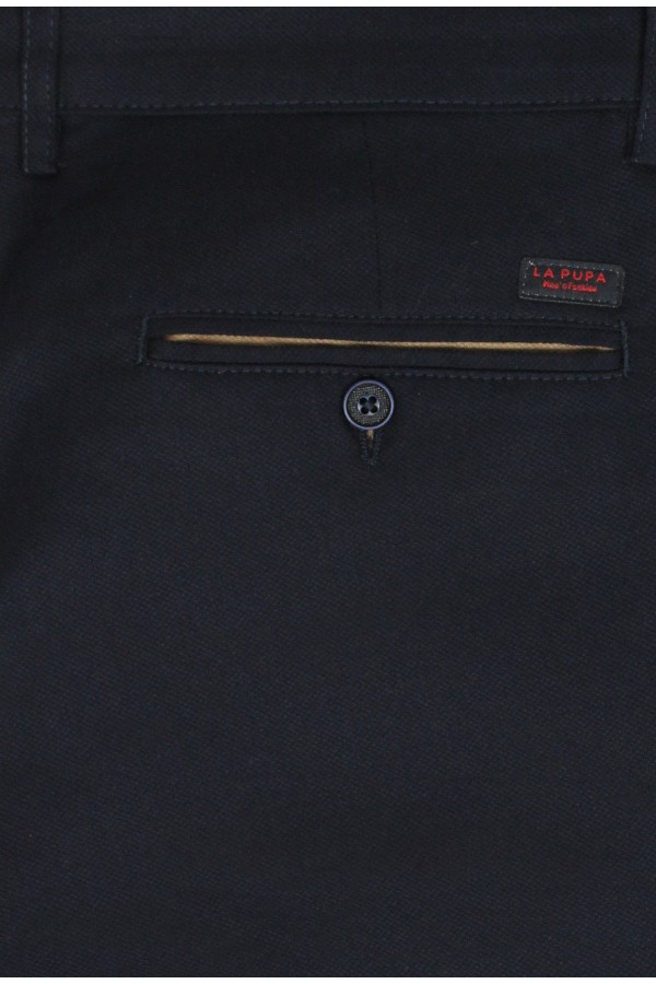 Man's dark blue pants slim fit         