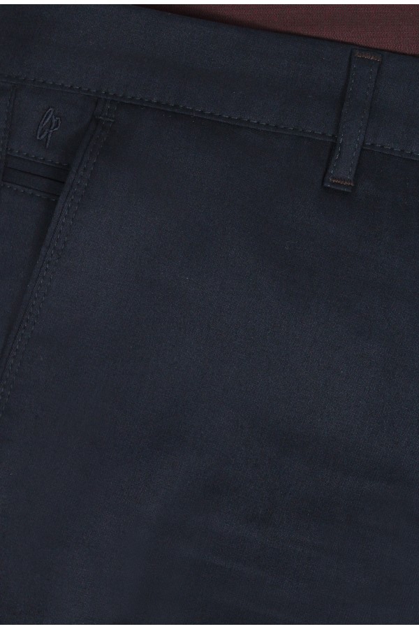 Man's dark blue pants chino slim fit         