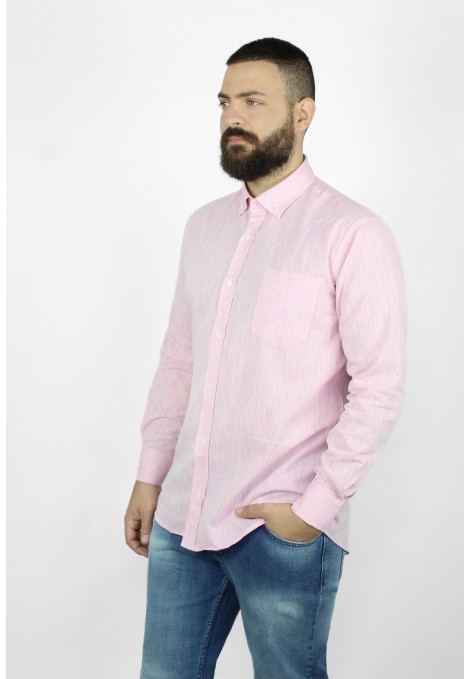 Man's pink shirt  linen    