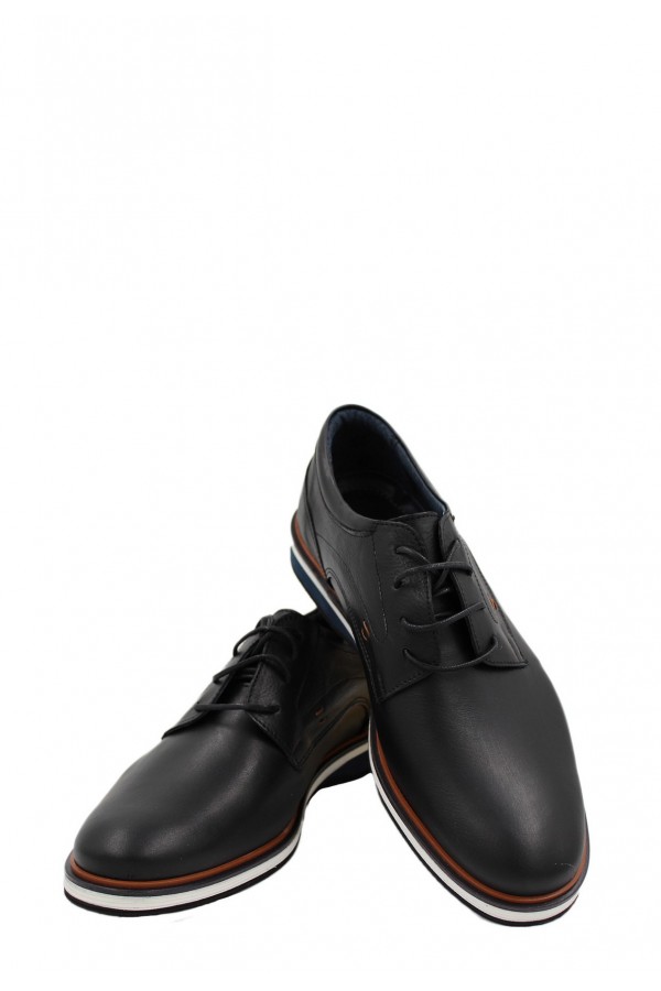 Man’s black shoes