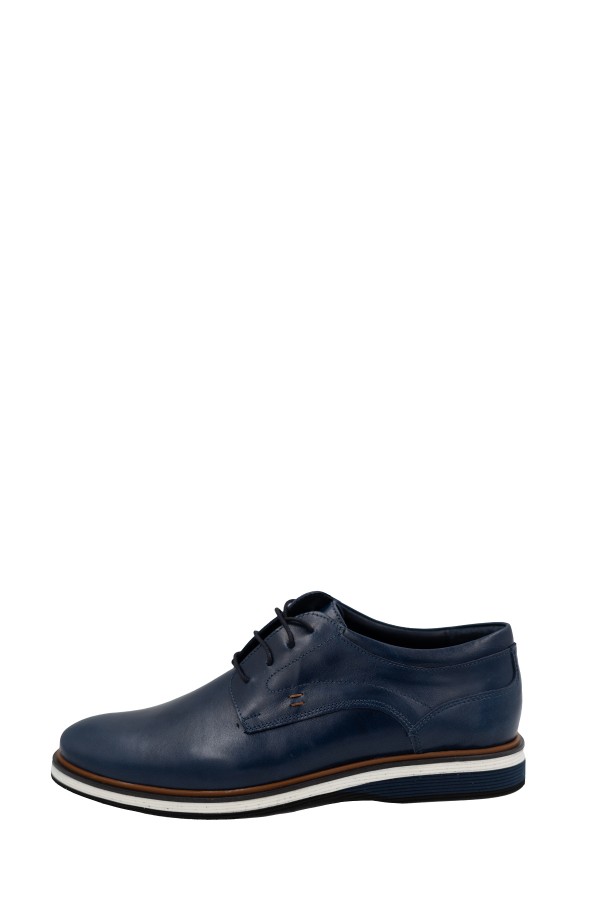 Man’s blue shoes