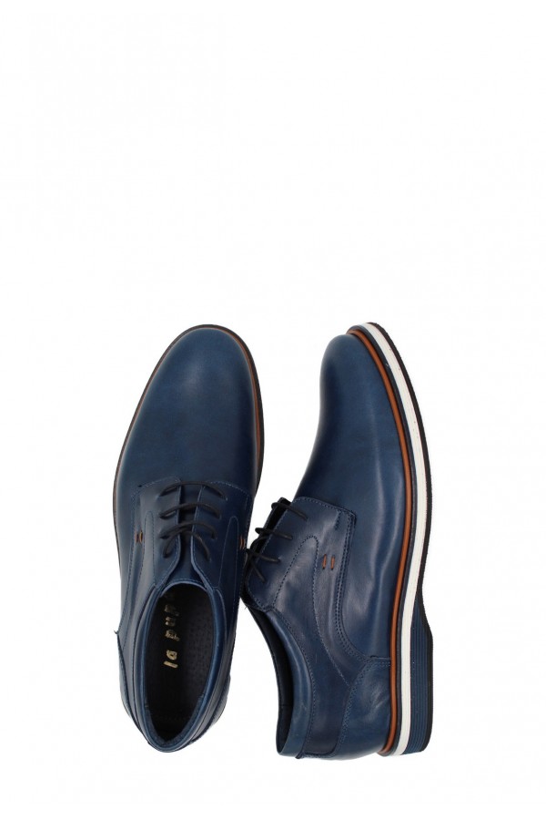 Man’s blue shoes