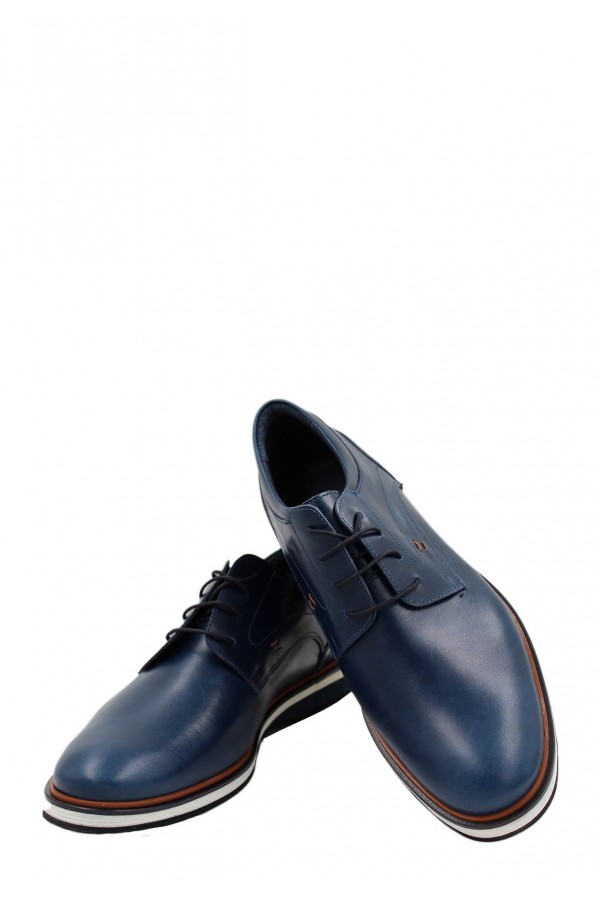 Man’s blue shoes