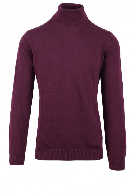 Man's bordeuax turtleneck