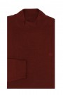 Man's dark red turtleneck t-shirt