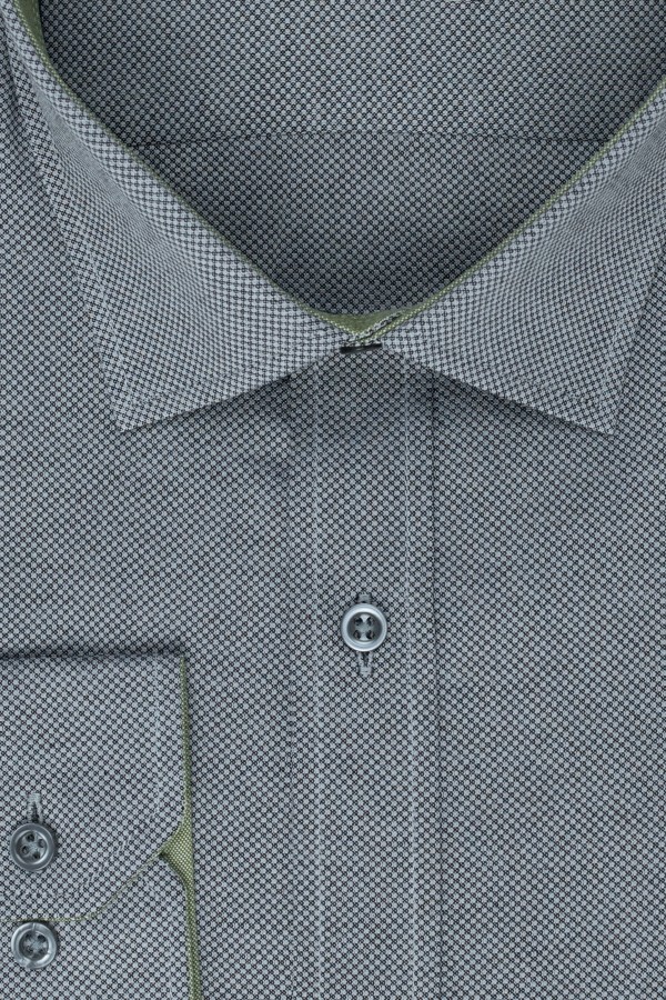 La pupa grey shirt with textured weave