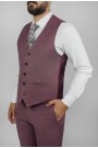 La pupa man's vest in rotten apple color mixed wool