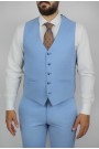 La pupa man's sky blue vest 