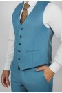 La pupa man's petrol vest mixed wool