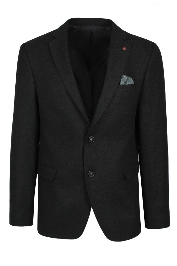 Man's anthracite grey wool blazer