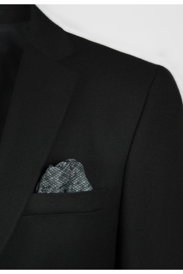 Man's black wool blazer 