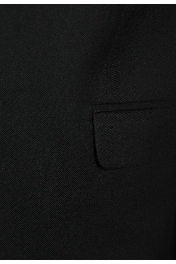 Man's black wool blazer 