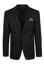 Man's black wool blazer 