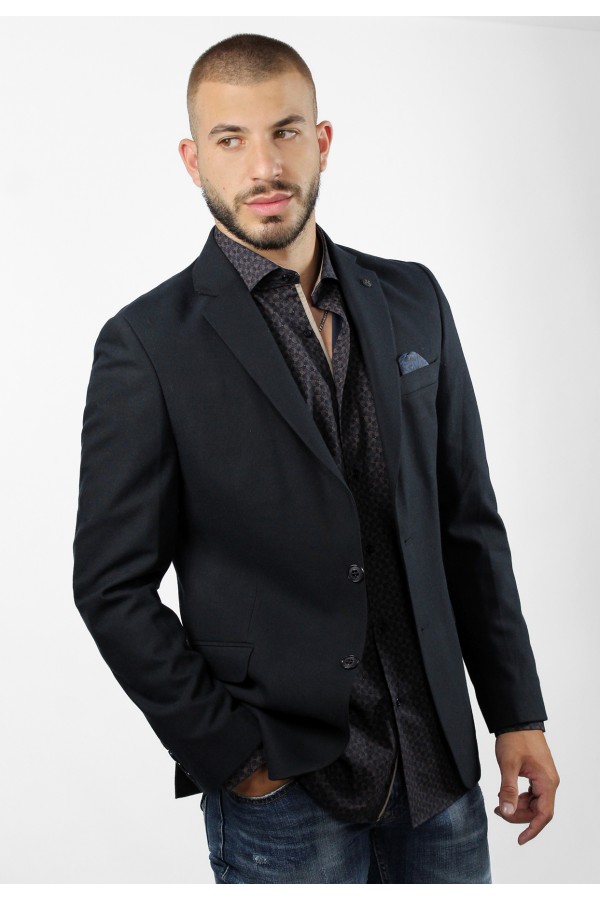 Man's dark blue wool blazer 