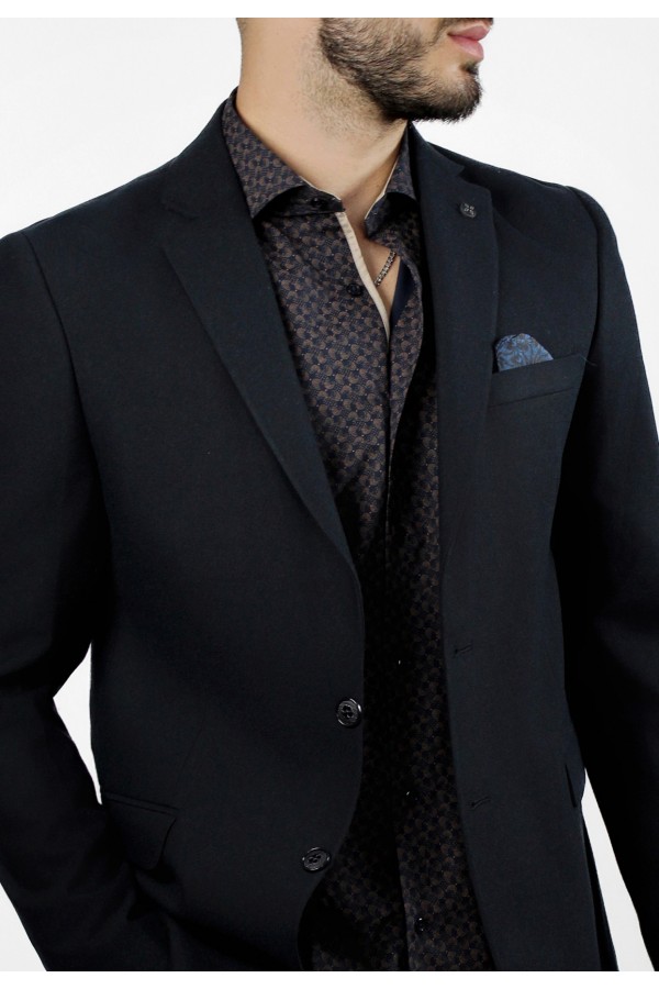 Man's dark blue wool blazer 