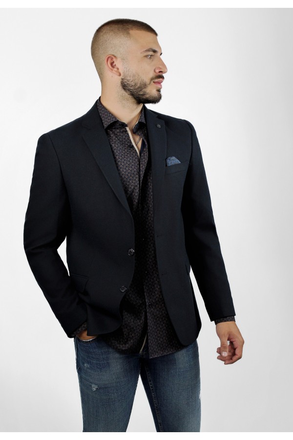 Man's dark blue wool blazer 