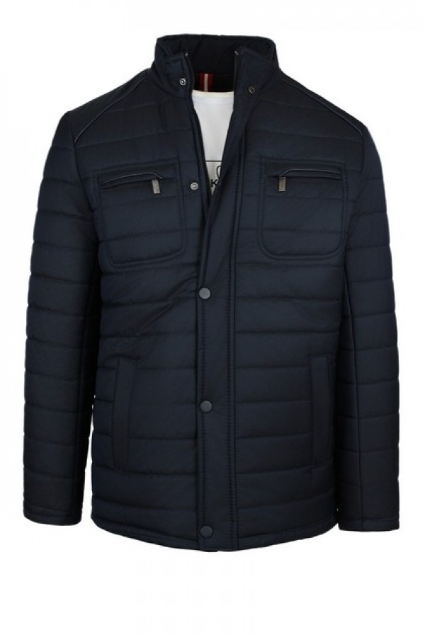 Man's dark blue jacket