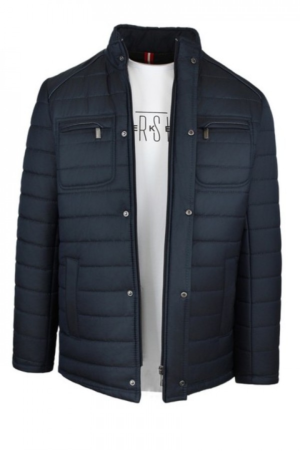 Man's dark blue jacket