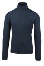 Man's dark blue sweatshirt cardigan