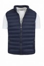 Man's dark blue sleeveless jacket