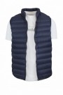 Man's dark blue sleeveless jacket