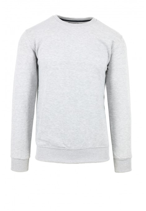 Man’s light grey long sleeve